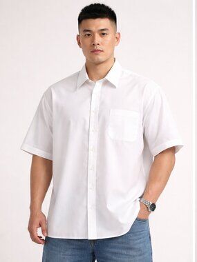 Calvin Klein Short Sleeve Poplin Shirt XXL NWT